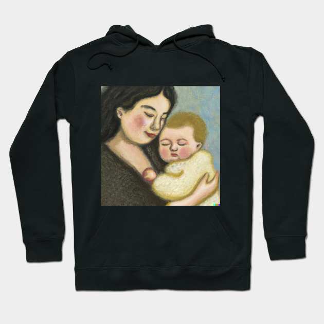 A mother and her baby Hoodie by Pieartscreation
